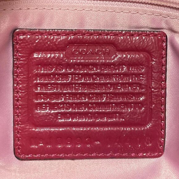 Auth COACH Alex Stitched Patent Small 14418 Pink Patent Leather - Shoulder Bag - Picture 8 of 8